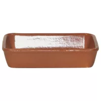 Castron pentru servire pentru lasagnia 14x19 cm maro Gastro