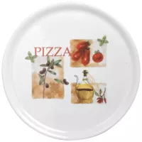 Farfurie pentru pizza 31 cm roșii, măsline Gastro