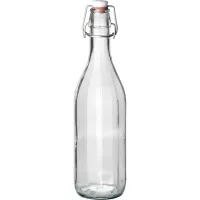 Sticlă pentru alcool 0,75 l, 10 laturi, cu închidere cu pârghie, Gastro