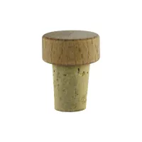 Dopuri de plută, 12 bucăți, cu cap de lemn, diametrul 15 mm, pentru sticlă 222208013,222208041sau 222208024 Gastro