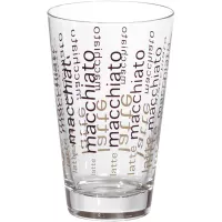 Pahar pentru cafea/latte macchiato Conical 400 ml, cu decor