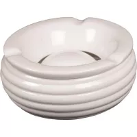 Scrumieră pentru afară pentru vânt ceramică Gastro 15 cm, albă