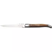 Cuțit pentru friptură cu mâner din lemn de măslin, cu lamă de oțel 130 mm, total 230 mm, Laguiole Classique
