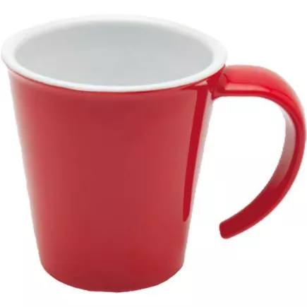 Cană pentru cafea, din plastic Ornamin 350 ml, roșie
