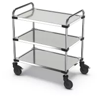 Cărucior pentru servire, inox Rieber SW-850 RL-3V
