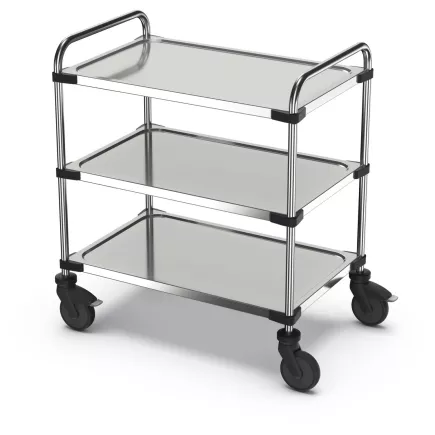 Cărucior pentru servire, inox Rieber SW-1060 RL-3