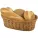 Coșuleț pentru patiserie, oval APS 23x17 cm, maro