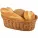 Coșuleț pentru patiserie, oval APS 27x18 cm, maro