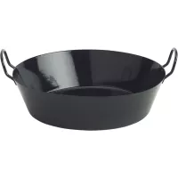 Vas pentru gogoși 40 cm negru, smălțuit, înalt 11 cm Riess