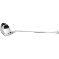 Polonic 28 cm volum 0,1 l cu canal de scurgere, din inox Weis