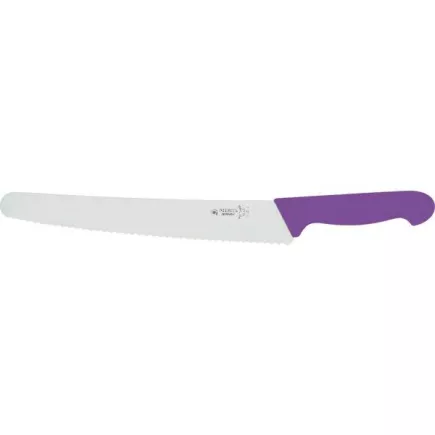 Cuțit universal pentru patiserie, mâner ergonomic violet, înaltă calitate, lungimea lamei 250 mm, Giesser Messer