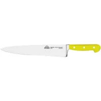 Cuțit de bucătărie galben, lamă 26 cm lată, metalic Stubai