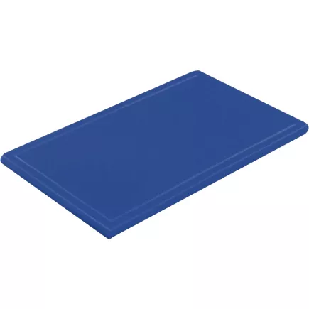 Fund pentru tăiere, din plastic 60x40x3 cm, cu caneluri, albastru