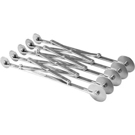 Feliator pentru aluat, inox Lauterjung Solingen, 5 cuțite netede și 5 zimțate