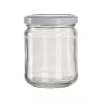 Borcane pentru conservare Gastro 212 ml, capac alb cu filet, set de 6 bucăți