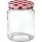 Borcane pentru conservare Gastro 390 ml, capac cu filet în carouri, set de 6 bucăți