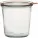 Borcane pentru conservare Weck 500 ml, cu capac, garnitură și cleme, set de 4 bucăți