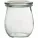 Borcan Weck pentru conservare 220 ml, formă de lalea, cu capac din sticlă, set 6 bucăți