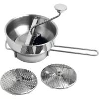 Sită pentru pasat, inox Weis 21 cm, 3 detașabile diferite