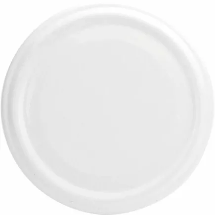 Capace cu filet Gastro set 10 bucăți, albe, diametrul 63 mm