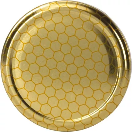 Capace cu filet, set 10 bucăți, decor fagure, diametrul 82 mm Gastro