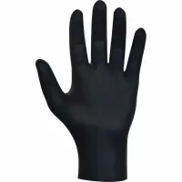 Mănuși de unică folosință mărimea M 80 bucăți, negre, Gebol