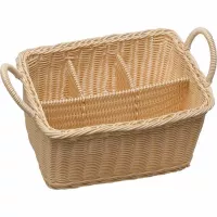 Coș tacâmuri APS Economic 26x18 cm, 4 compartimente, maro deschis