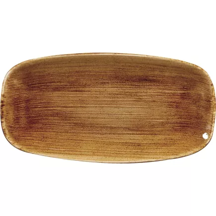 Farfurie întinsă Churchill Patina Vintage Copper 35,5x18,9 cm