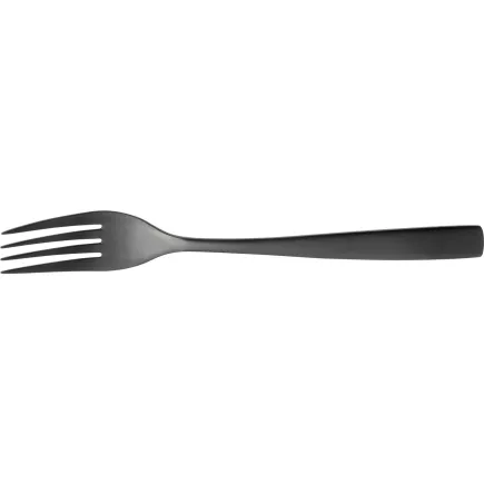 Furculiță desert inox Barcelona 18,5 cm, neagră