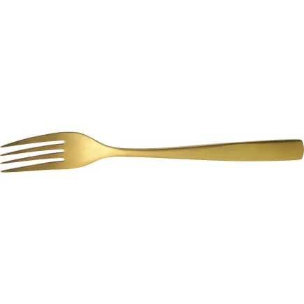 Furculiță de masă inox Barcelona 20 cm, aurie