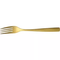 Furculiță desert inox Barcelona 18,5 cm, aurie