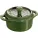 Mini crăticioară rotundă Staub 200 ml, verde