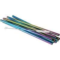 Paie inox APS 21,5 cm diametru 8 mm, set 10 buc., colorate, inclusiv perie
