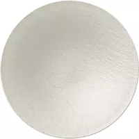 Farfurie cu bordură înălțată Villeroy & Boch Manufacture Rock 29 cm, albă