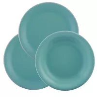 Set farfurii 18-piese Lilien Daisy, aquamarin