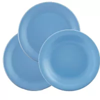 Set farfurii 12-piese Lilien Daisy, cyan