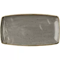 Farfurie plată Churchill Stonecast Peppercorn Grey 35x18,5 cm