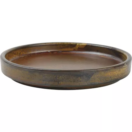 Farfurie pentru desert F2D Escura 13,5 cm, maro închis