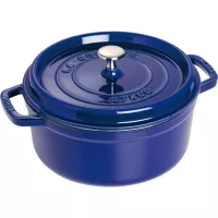 Cuctă rotundă Staub 5,25 l albastră