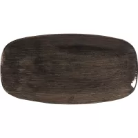 Farfurie pentru servire Churchill Stonecast Iron Black 29,8x15,3 cm