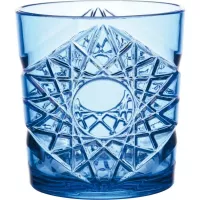 Pahar din policarbonat 270 ml, albastru cu decor