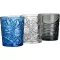 Pahar din policarbonat 350 ml, albastru cu decor
