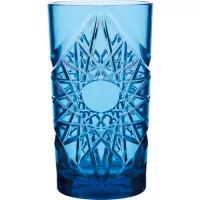 Pahar din policarbonat 470 ml,albastru cu decor