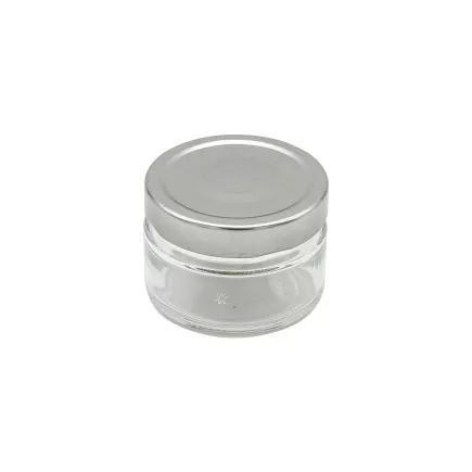 Borcane pentru conservare Gastro Elena 106 ml, capac cu filet argintiu, set de 6 bucăți