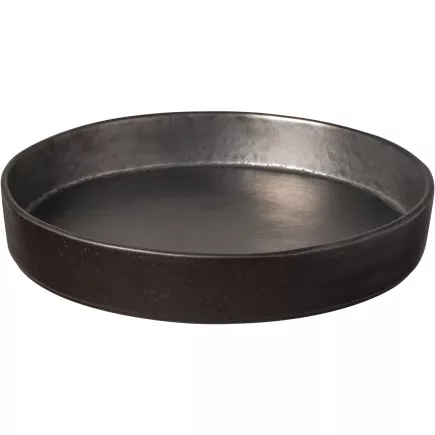Farfurie întinsă Costa Nova Lagoa 23,7 cm, metalică, margine înălțată
