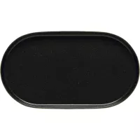 Farfurie de servire Costa Nova Notos 36,5 cm, neagră, ovală