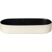 Farfurie de servire Costa Nova Notos 25,4 cm, culare nisipoasă, ovală
