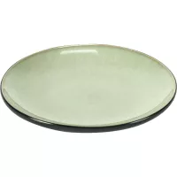 Farfurie pentru desert Serax Pure 16 cm, verde/neagră