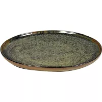 Farfurie SERAX Surface M 24 cm, gri indi