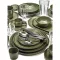 Bol SERAX Surface M 140 ml, verde camo